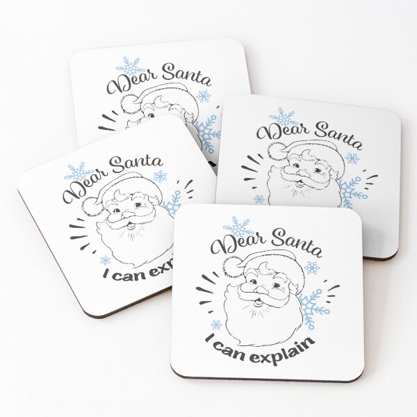 Item preview, Dear Santa, I Can Explain – Funny Christmas Santa Claus Graphic designed and sold by TeesHearts100.