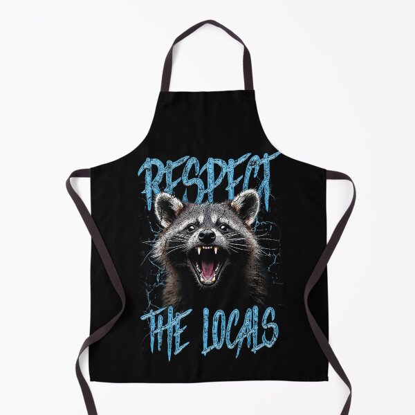 Item preview, Respect The Locals Funny Raccoon Street Cat designed and sold by JRRTs.