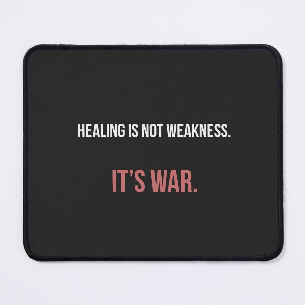 Item preview, Healing is not weakness – fierce emotional recovery quote print designed and sold by KWkindwaves.