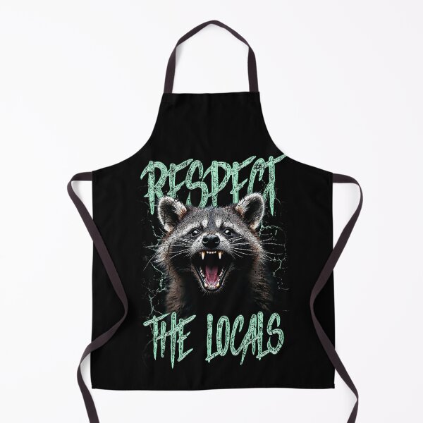Item preview, Respect The Locals Funny Raccoon Street Cat designed and sold by JRRTs.