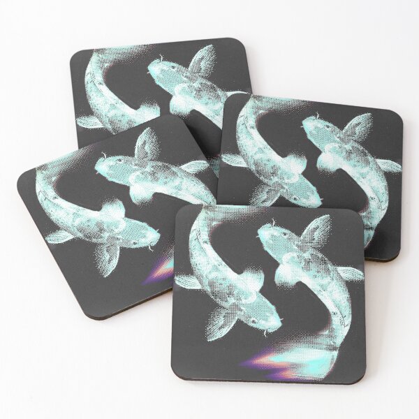 Item preview, Vibrant Koi Carp – Rainbow Bitmap Motion Blur Design designed and sold by judepsd.