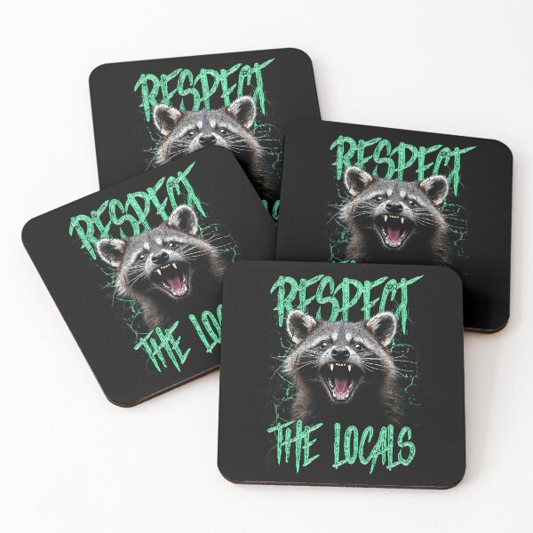Item preview, Respect The Locals Funny Raccoon Street Cat designed and sold by JRRTs.