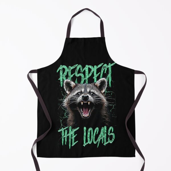 Item preview, Respect The Locals Funny Raccoon Street Cat designed and sold by JRRTs.