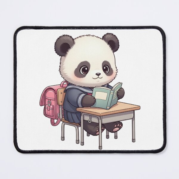 Item preview, Kawaii panda at school designed and sold by PanDooVibe.