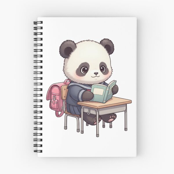 Item preview, Kawaii panda at school designed and sold by PanDooVibe.