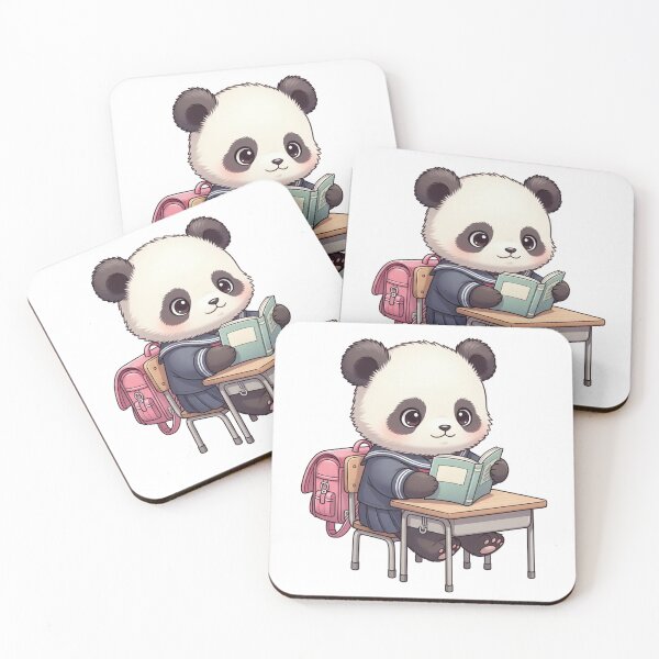 Item preview, Kawaii panda at school designed and sold by PanDooVibe.