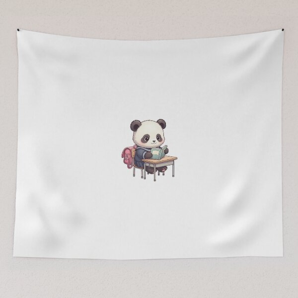 Item preview, Kawaii panda at school designed and sold by PanDooVibe.
