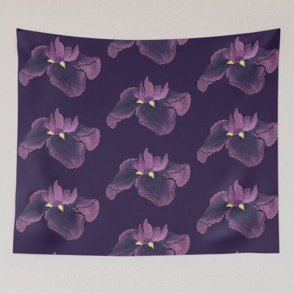 Item preview, Whimsical Vintage Iris Art Print: Japanese Elegance & Fantasy designed and sold by Starpuffdesign.
