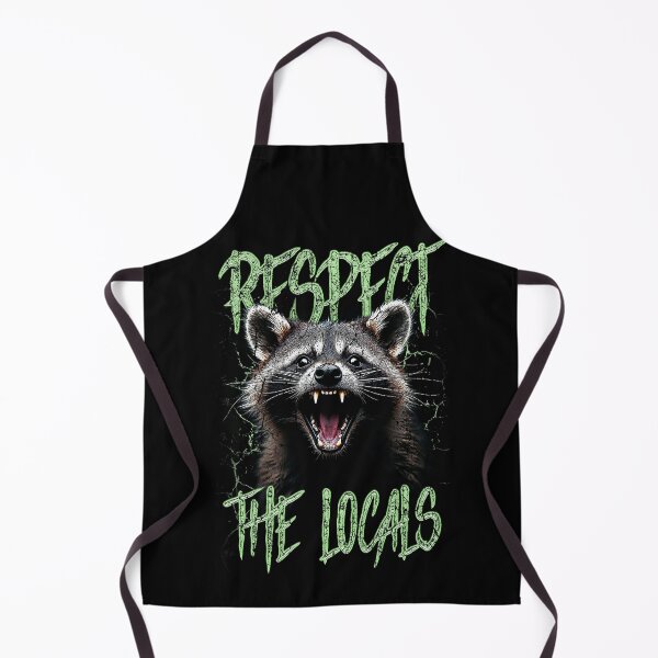 Item preview, Respect The Locals Funny Raccoon Street Cat designed and sold by JRRTs.
