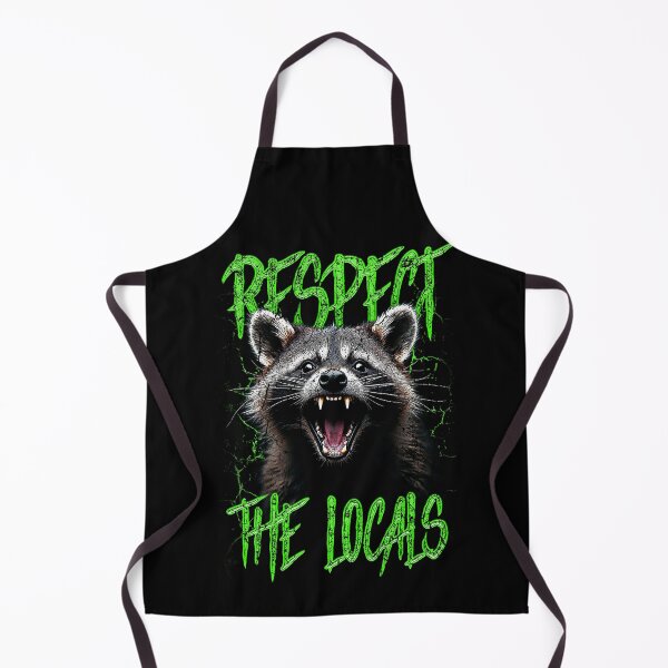 Item preview, Respect The Locals Funny Raccoon Street Cat designed and sold by JRRTs.