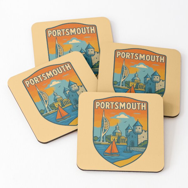Artikelvorschau, Portsmouth Reise-Souvenir-Aufkleber entworfen und verkauft von rogue-design.