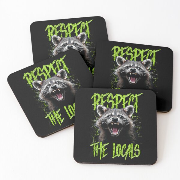 Item preview, Respect The Locals Funny Raccoon Street Cat designed and sold by JRRTs.