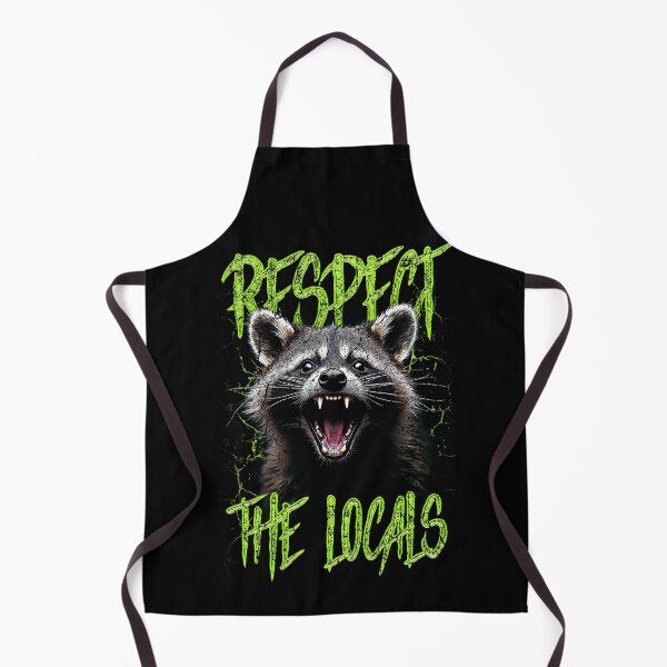 Item preview, Respect The Locals Funny Raccoon Street Cat designed and sold by JRRTs.
