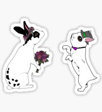 Bunny Bride & Groom Sticker