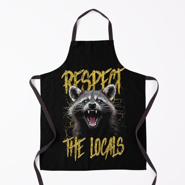 Item preview, Respect The Locals Funny Raccoon Street Cat designed and sold by JRRTs.