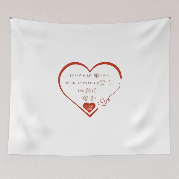 Item preview, Math Formula Love Equation – I Love You Design designed and sold by LunaChica.