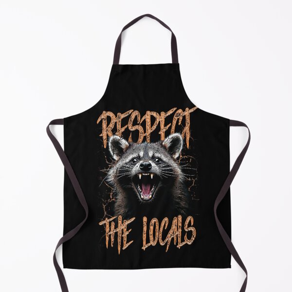 Item preview, Respect The Locals Funny Raccoon Street Cat designed and sold by JRRTs.