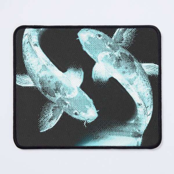 Item preview, Koi Carp Light Blue Motion Blur – Glitch Pixel Art designed and sold by judepsd.