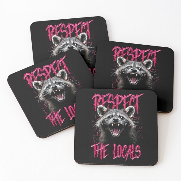 Item preview, Respect The Locals Funny Raccoon Street Cat designed and sold by JRRTs.