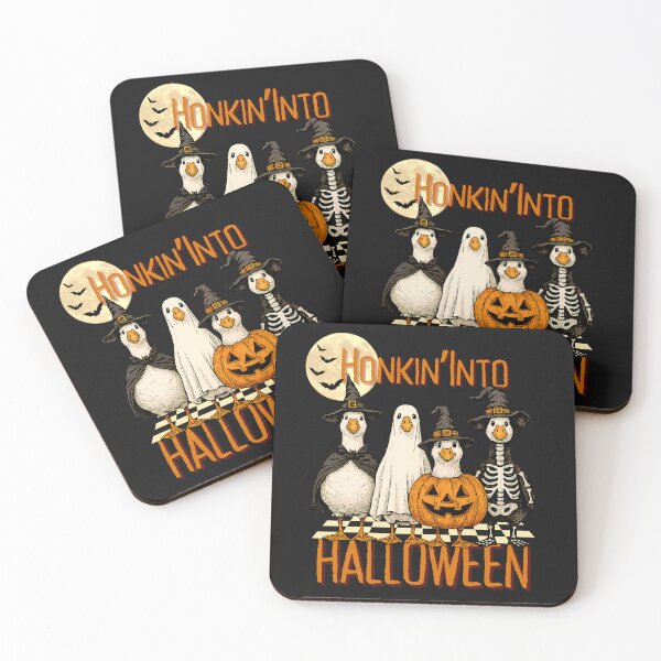 Item preview, Funny Goose Halloween Design – Honkin Into Halloween with Witch Ghost Pumpkin and Skeleton Costumes for Spooky Fall Vibes designed and sold by MTJ-Mushrooms.