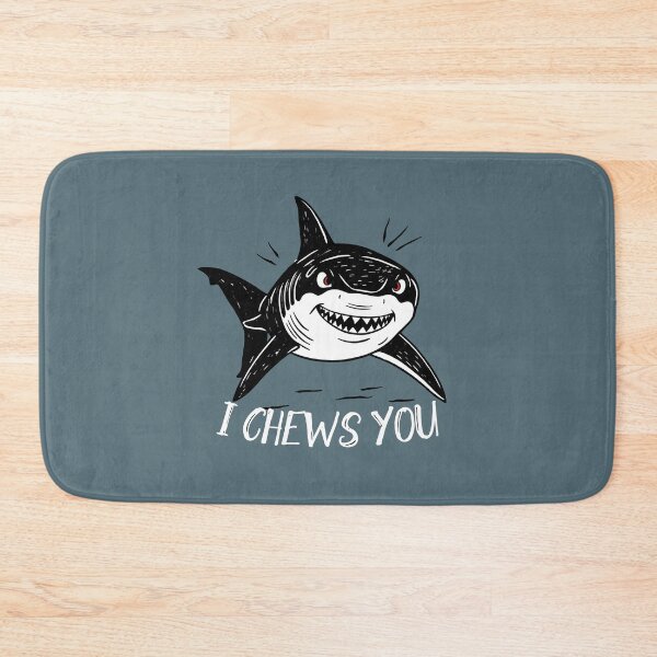 Item preview, Funny Shark I Chews You Hand Drawn Doodle  designed and sold by TackyTime.