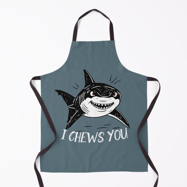Item preview, Funny Shark I Chews You Hand Drawn Doodle designed and sold by TackyTime.