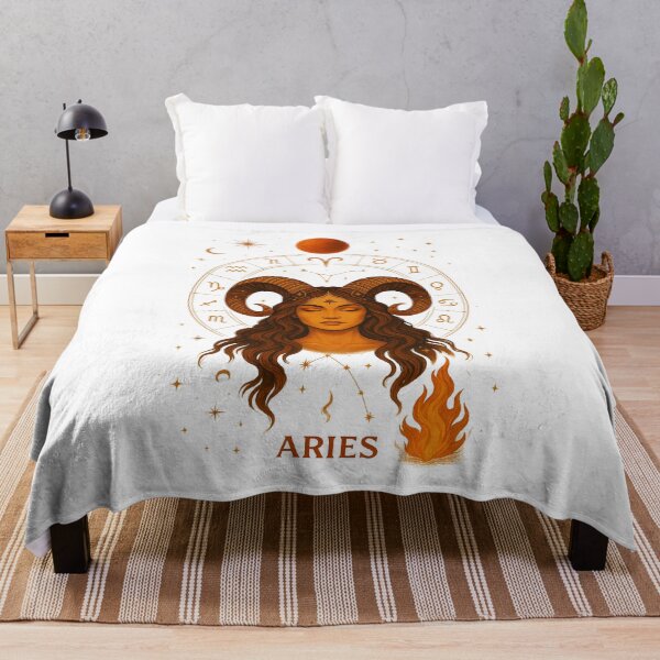 Item preview, Aries Horoscope Design – March & April Birthday Gift designed and sold by VeroChaos.