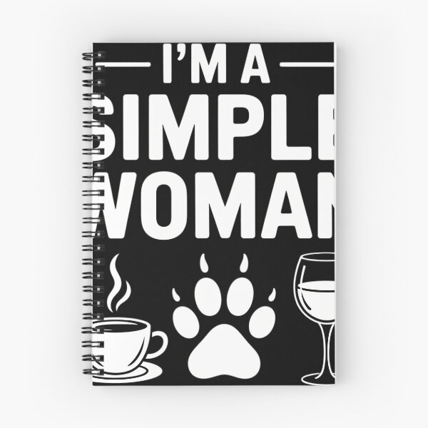 Item preview, Cute Im A Simple Woman Coffee Dog Paw Wine Funny And Simple designed and sold by Sea4Adventures.