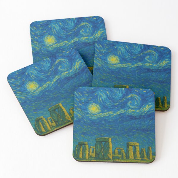 Item preview, Stonehenge at Night in Van Gogh Style designed and sold by Bramble99.