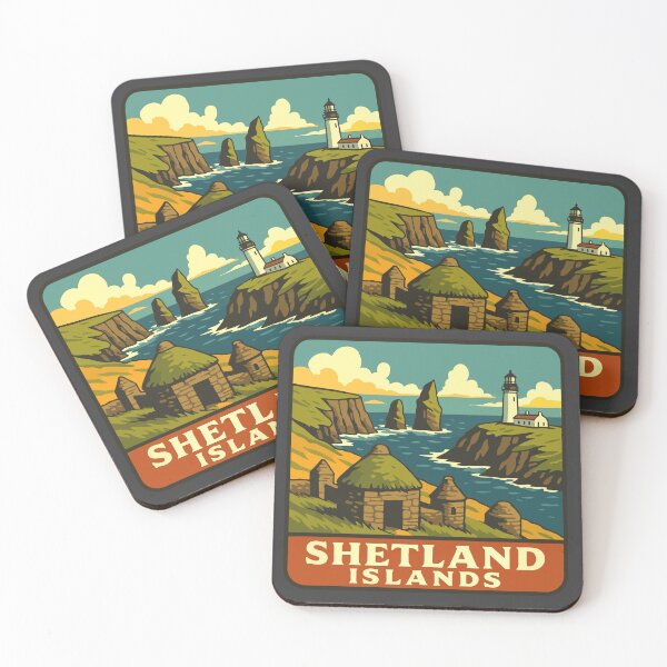Item preview, Shetland Islands Travel Souvenir Sticker designed and sold by rogue-design.