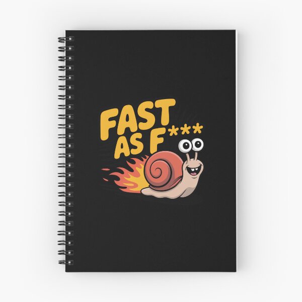 Item preview, Fast As F*** Funny Speedy Snail designed and sold by MonkiFlipp.
