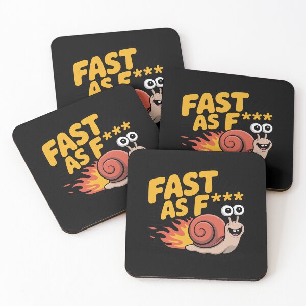 Item preview, Fast As F*** Funny Speedy Snail designed and sold by MonkiFlipp.