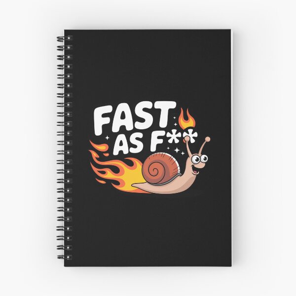 Item preview, Fast As F*** Funny Speedy Snail designed and sold by MonkiFlipp.