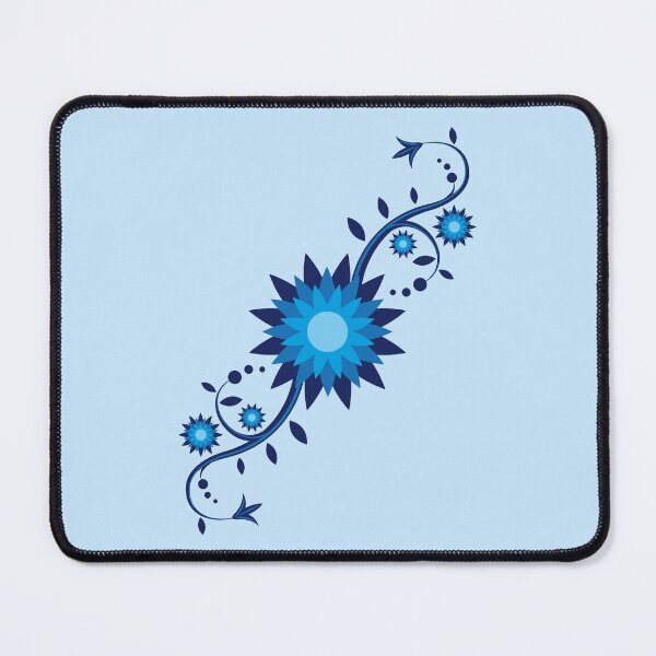 Item preview, Blue Floral Burst - Vibrant Abstract Flower Design designed and sold by fishdesigns.
