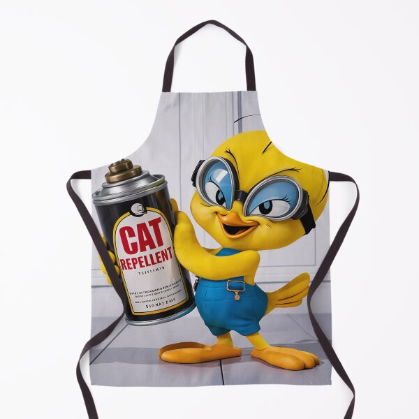 Item preview, Animated Yellow Bird With Cat Repellent designed and sold by AnimalAirtistry.