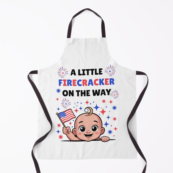 Item preview, A Little Firecracker on the Way USA Pregnancy Announcement designed and sold by Stick-Artistry.