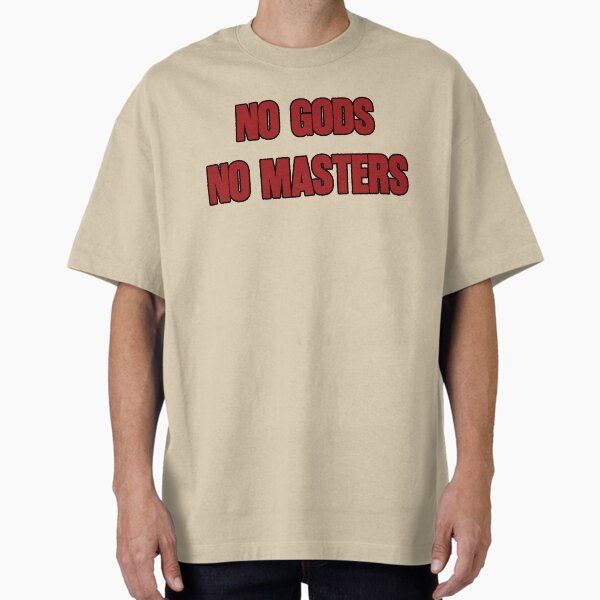 Item preview, Anarchist Typography Art: "No Gods No Masters" Slogan designed and sold by RevolutionToday.