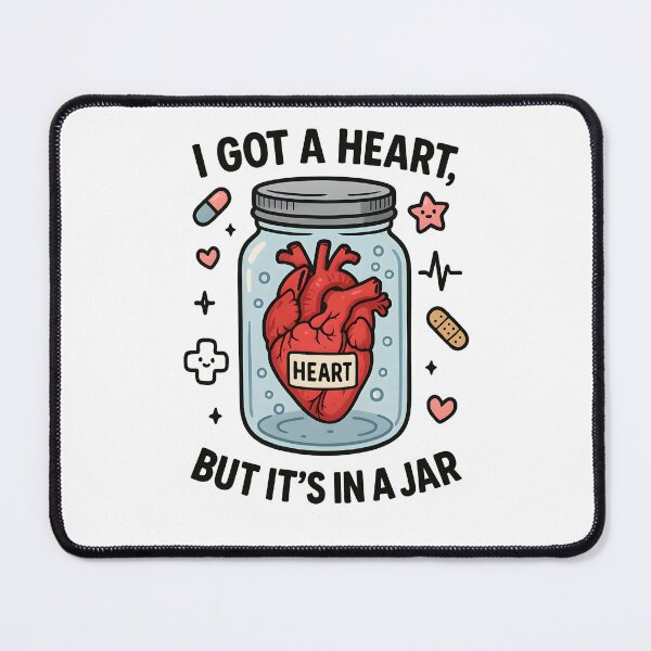 Item preview, I Got a Heart, But It’s in a Jar designed and sold by Uglyandcute.