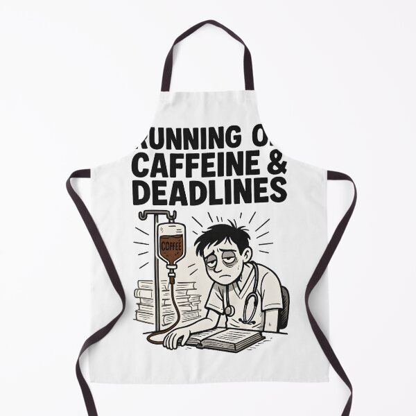 Item preview, Running on Caffeine & Deadlines designed and sold by Uglyandcute.