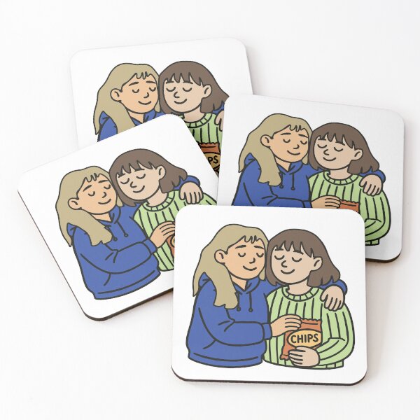 Item preview, Just Her and I- WLW Couple Illustration designed and sold by Talia Designs.