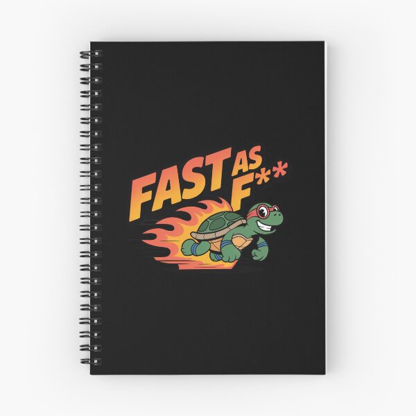 Item preview, Fast As F*** Funny Speedy Turtle Design designed and sold by MonkiFlipp.