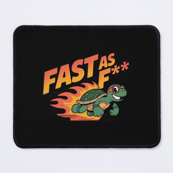 Item preview, Fast As F*** Funny Speedy Turtle Design designed and sold by MonkiFlipp.