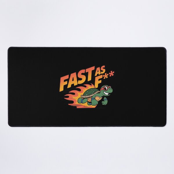Item preview, Fast As F*** Funny Speedy Turtle Design designed and sold by MonkiFlipp.