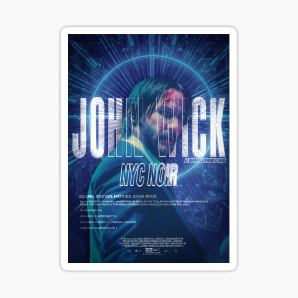 Item preview, John Wick - NYC Noir (Keanu Reeves Fan Art) designed and sold by Shopunte.