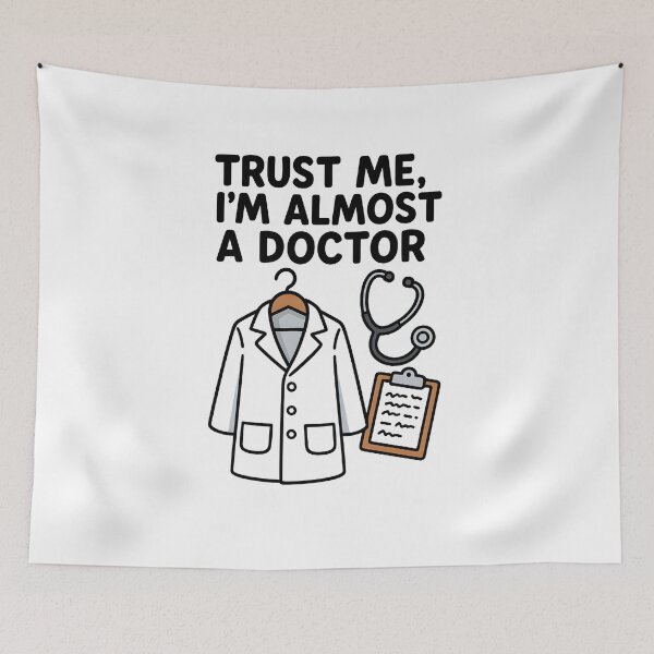 Item preview, Trust Me, I'm Almost a Doctor designed and sold by Uglyandcute.