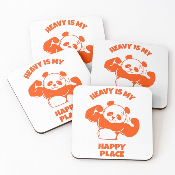 Item preview, Heavy is my happy place designed and sold by TAP INTO MY BRAIN - Menopause and Strength Humor.
