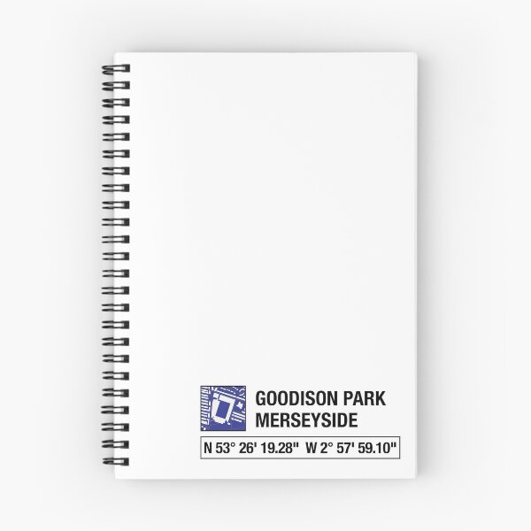 Artikelvorschau, Goodison Park, Everton, Merseyside – Koordinaten entworfen und verkauft von Cairngorm Designs.