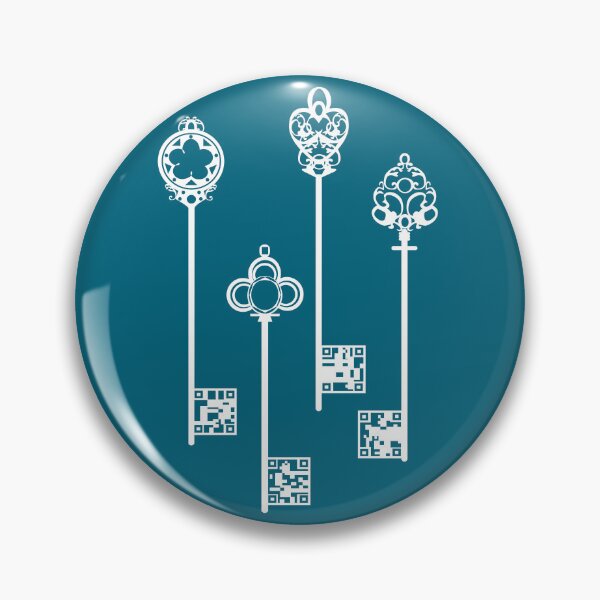 Item preview, Unlocking Secrets: Vintage Hand-Drawn Keys with QR Codes designed and sold by Starpuffdesign.