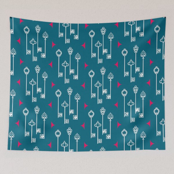 Item preview, Unlocking Secrets: Vintage Hand-Drawn Keys with QR Codes designed and sold by Starpuffdesign.