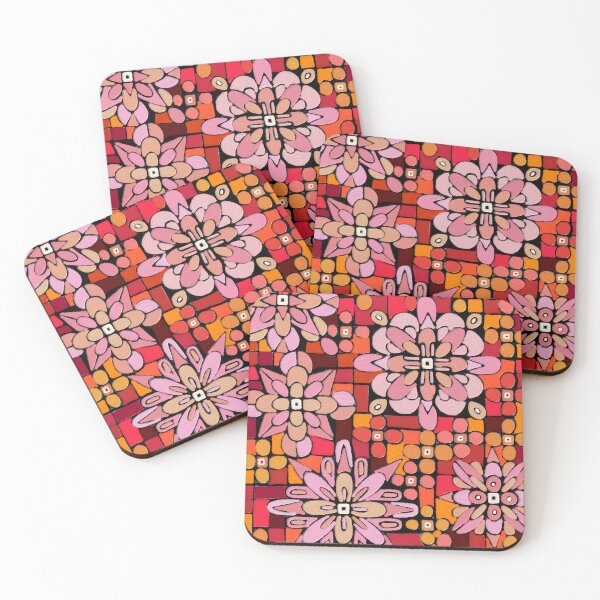 Item preview, Retro flower patch designed and sold by bekki smith.